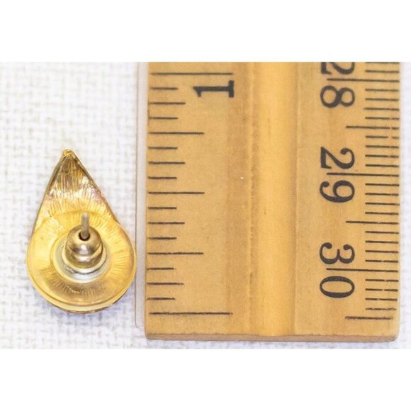 Vintage Goddess Teardrop Fashionable Blue Stud Earrings - AB2 - Picture 2 of 2